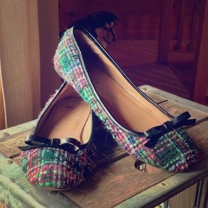 Checkered ballet flats